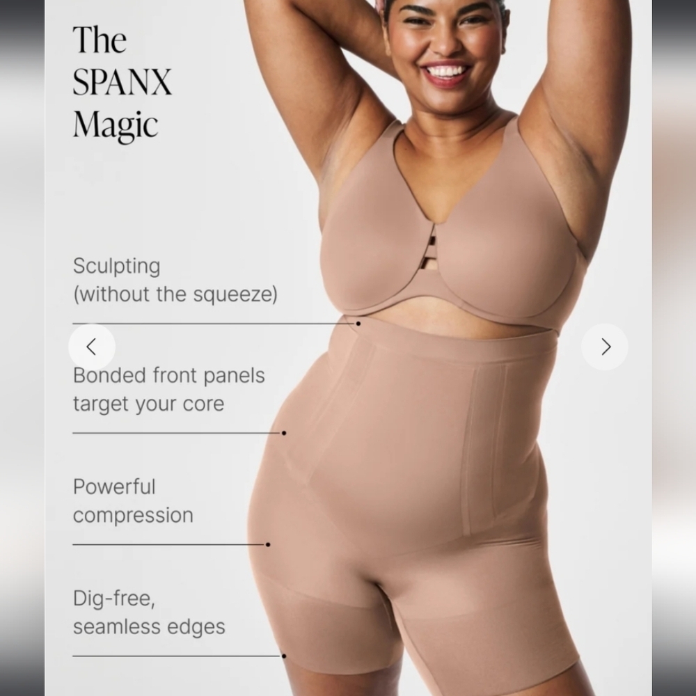 SPANX Oncore High-Waisted Mid-thigh Short